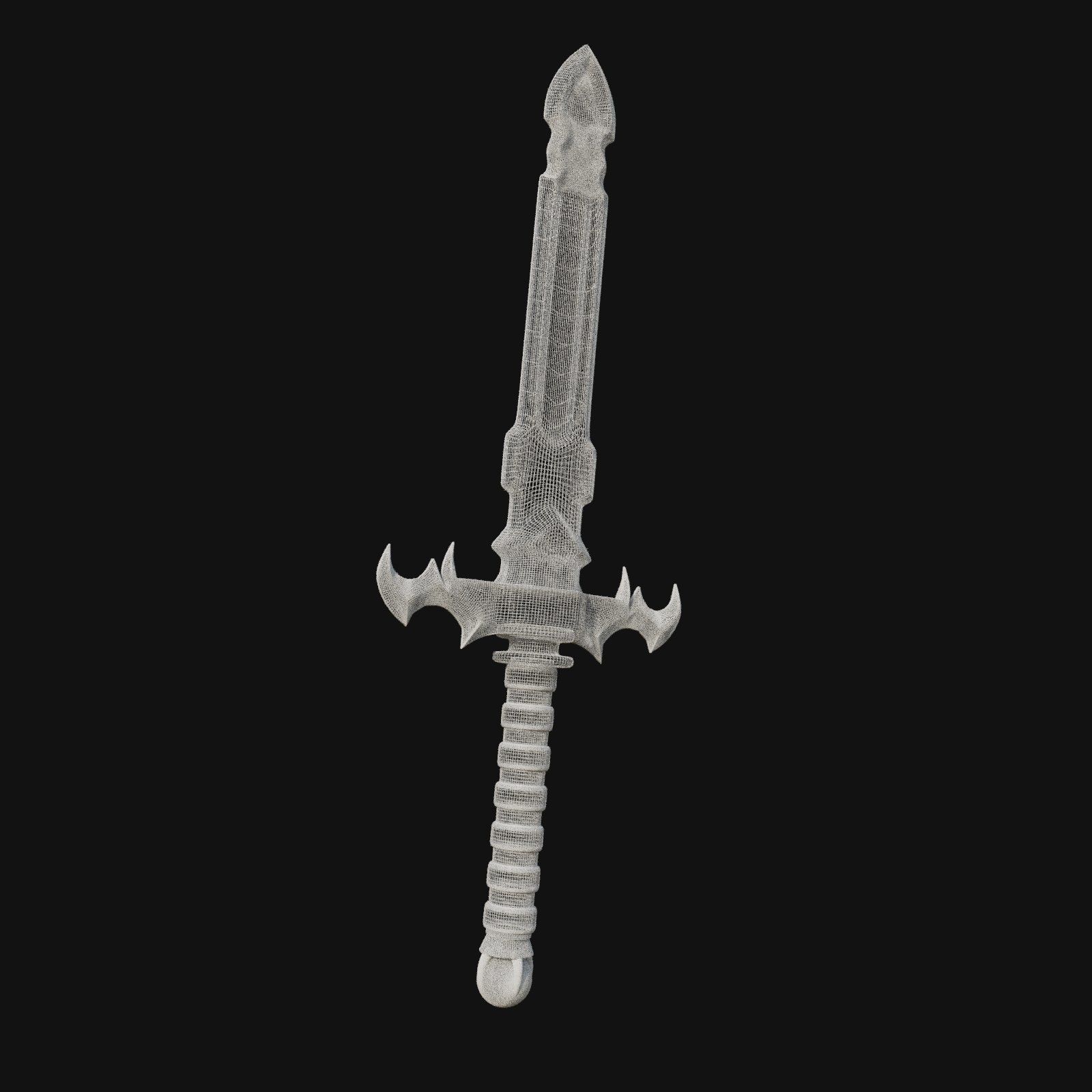 Frostbite Blade Icy 3D Model Sword for Digital Frostlords 3D model_4