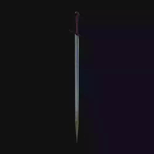 Shadowblade Assassin Stealthy 3D Model Sword for Digital Predato