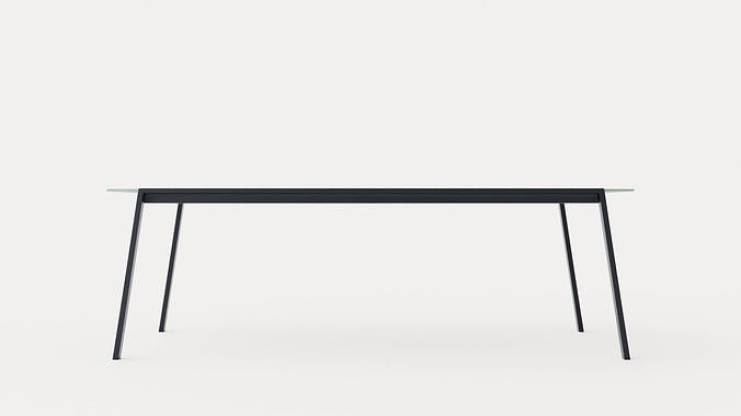 Lyra Dining Table Low-poly 3D model