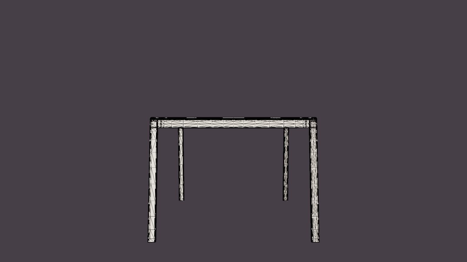 Lyra Dining Table Low-poly 3D model_7