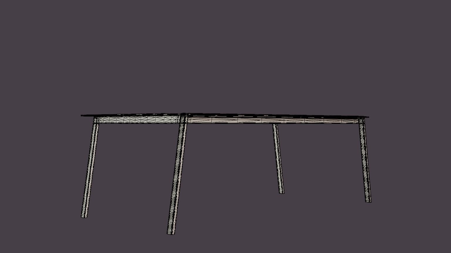 Lyra Dining Table Low-poly 3D model_6