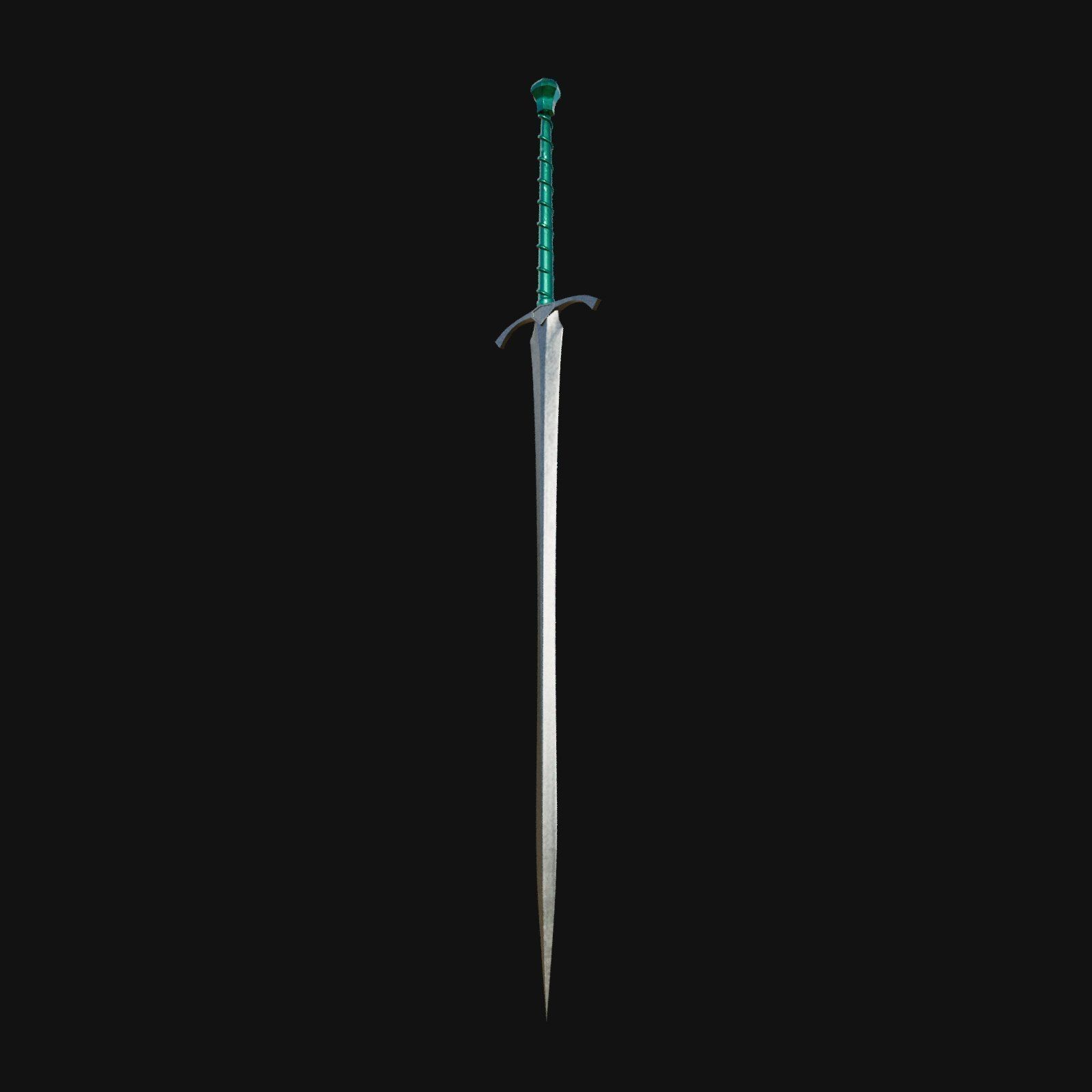Celestial Guardian Radiant 3D Model Sword of Cosmic Might 3D model_3
