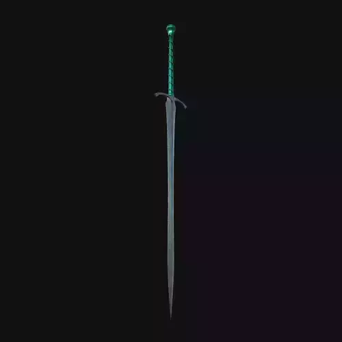 Celestial Guardian Radiant 3D Model Sword of Cosmic Might