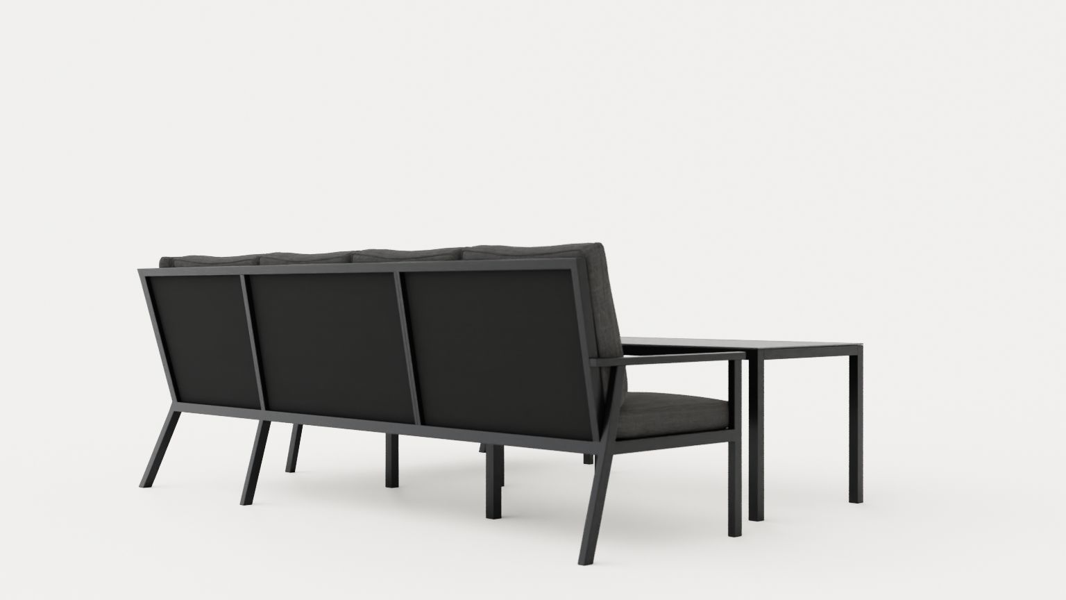 Rana sofa set Low-poly 3D model_3