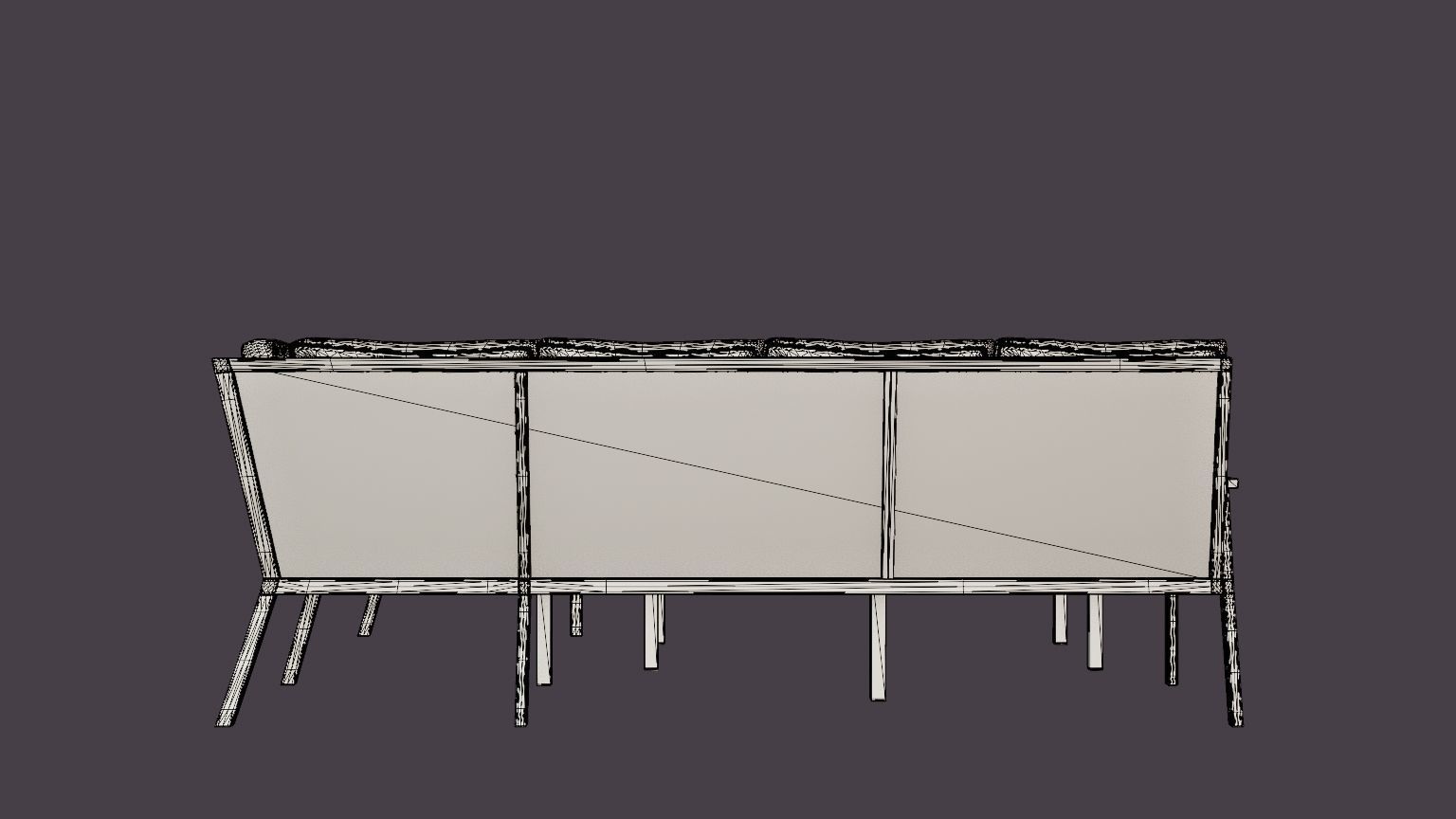 Rana sofa set Low-poly 3D model_5