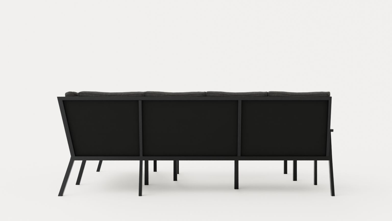 Rana sofa set Low-poly 3D model_4