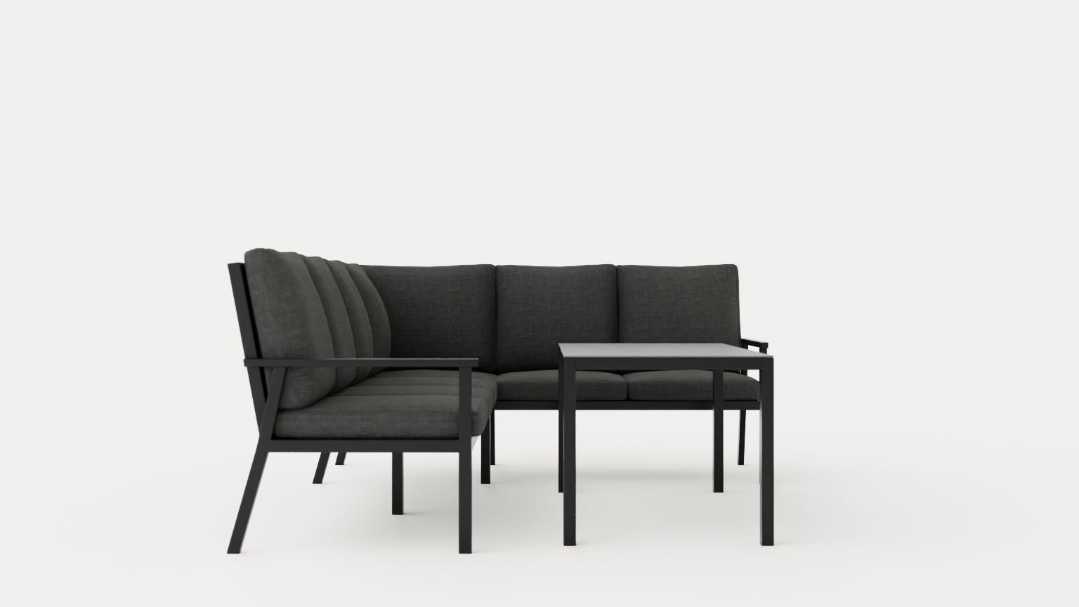 Rana sofa set Low-poly 3D model_2