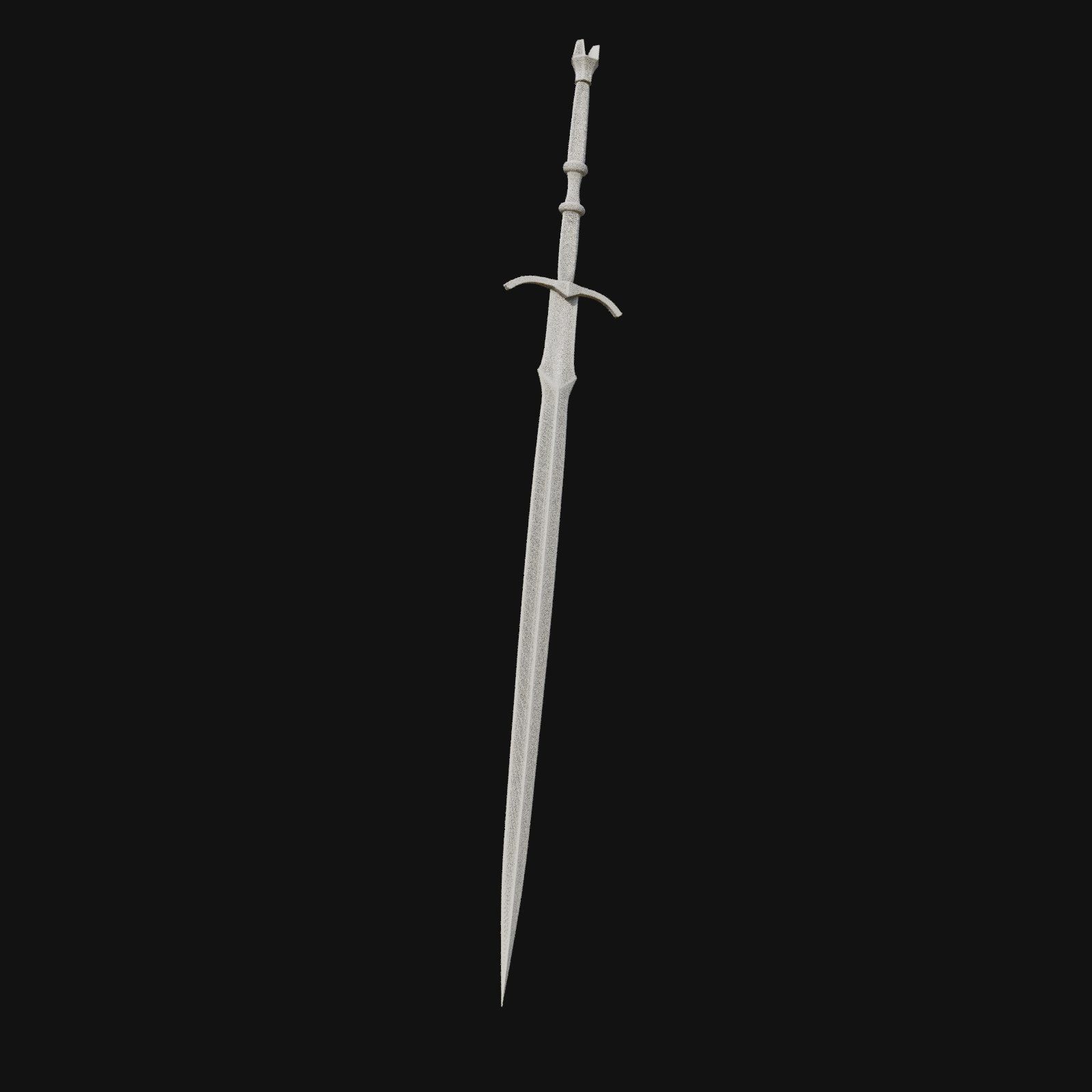 Masterful Blade Exquisite 3D Model Sword for Digital Warriors 3D model_4
