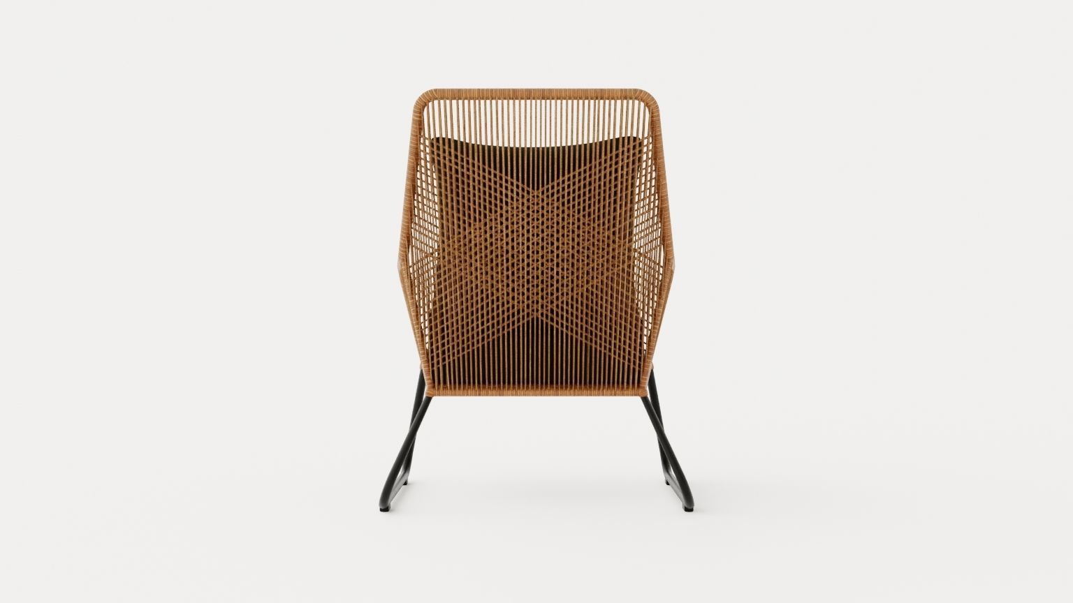 Midway armchair Low-poly 3D model_4