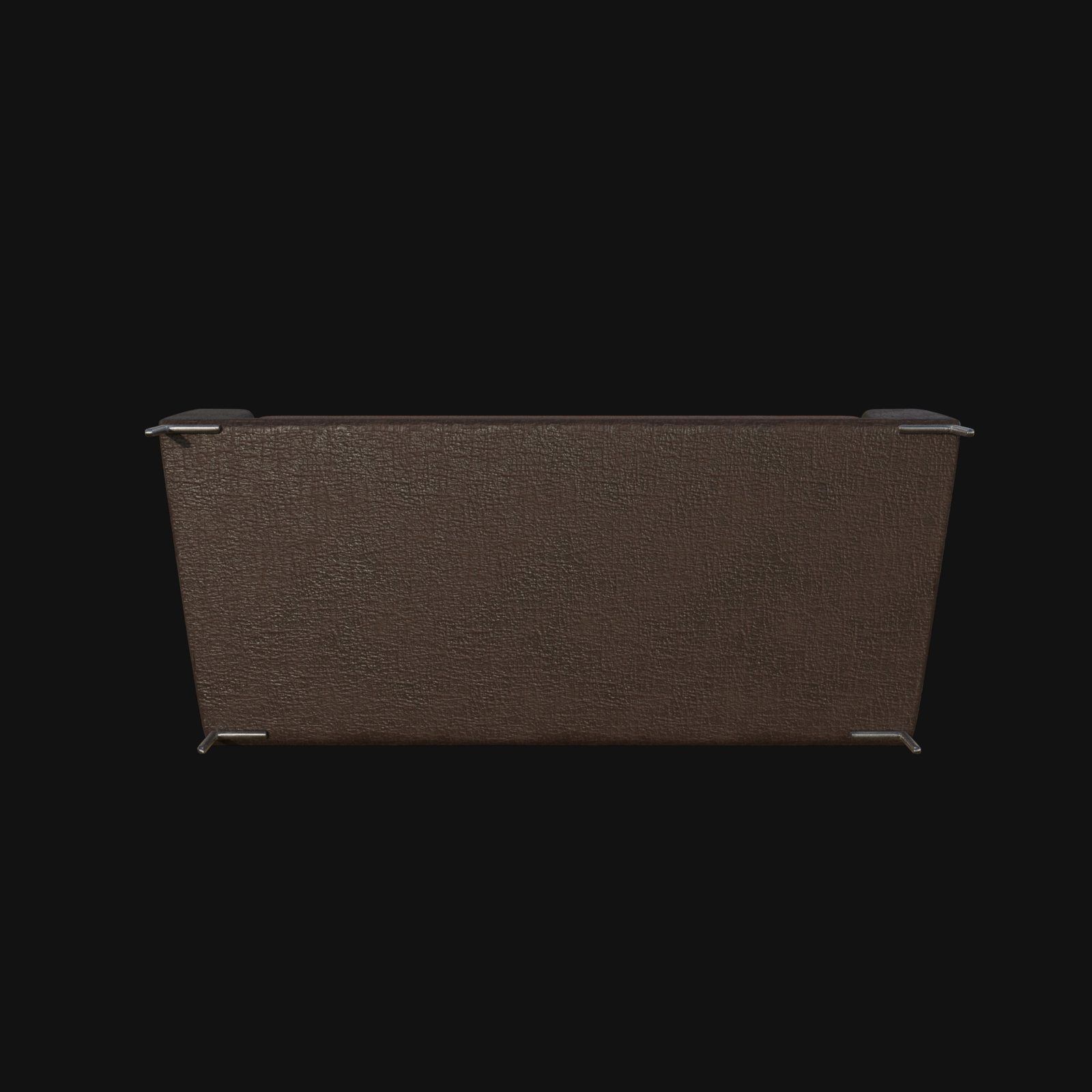 Brown coffee leather sofa 3d model 3D model_7