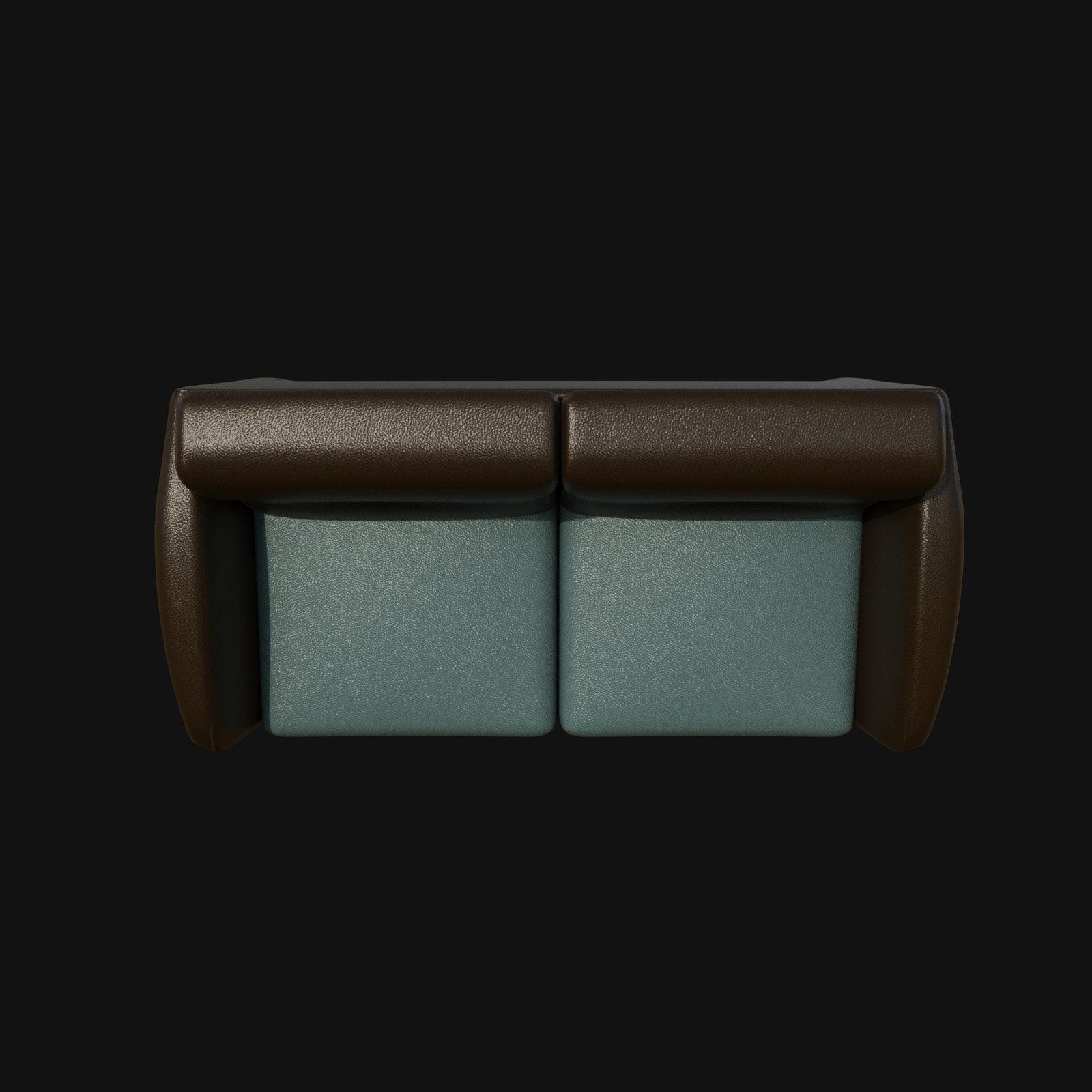 blue brown two seater sofa 3d model 3D model_4