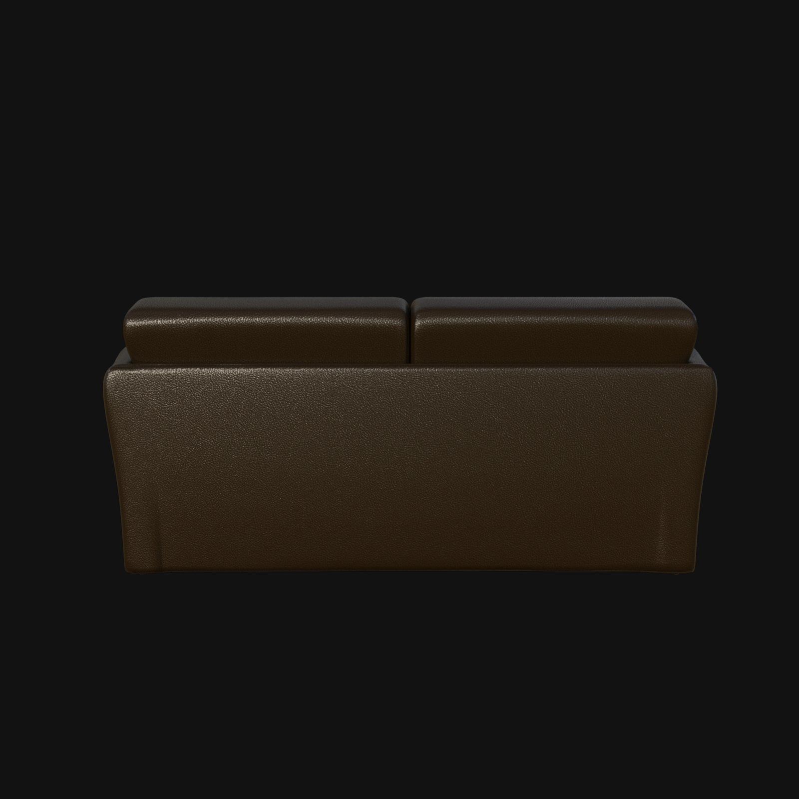 blue brown two seater sofa 3d model 3D model_3