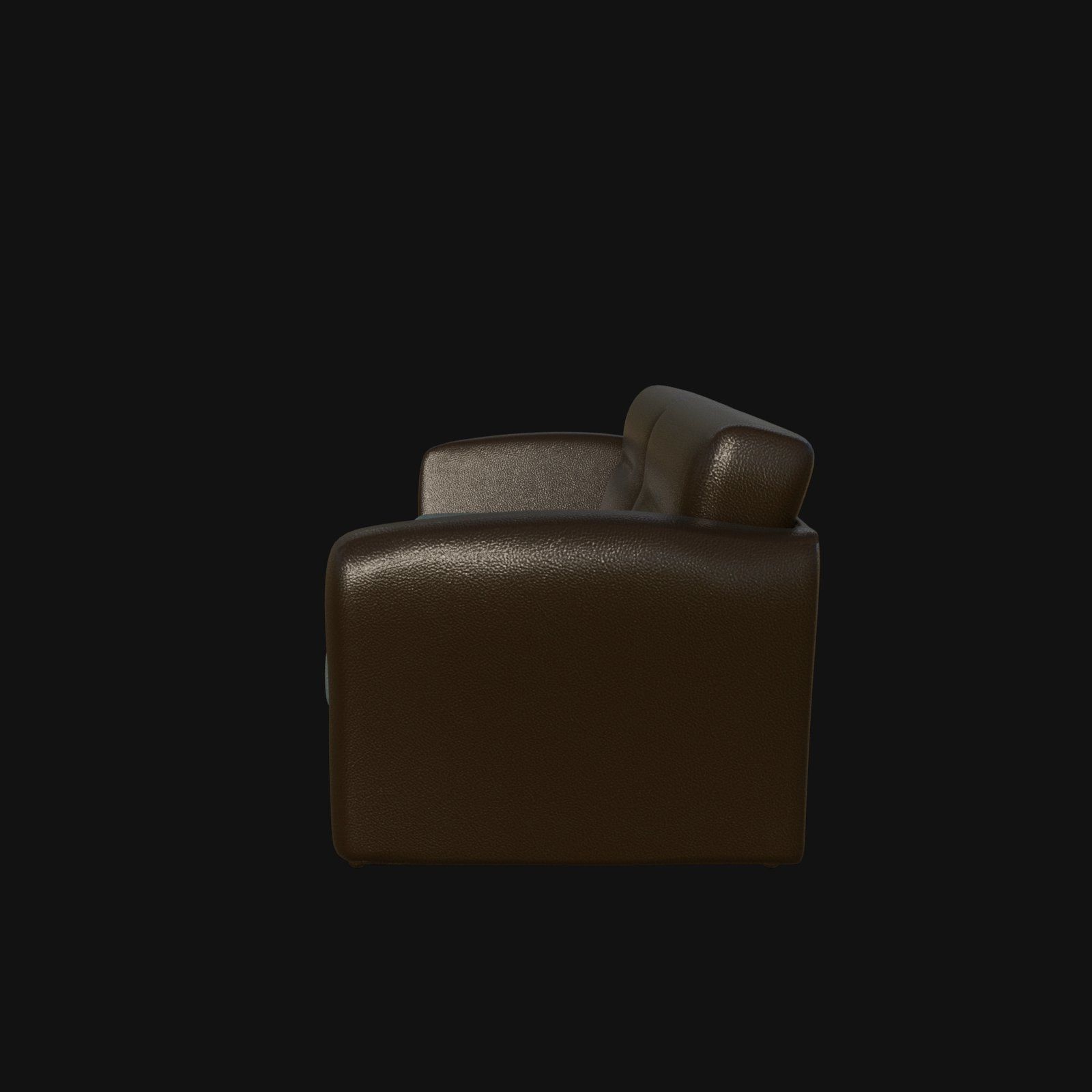 blue brown two seater sofa 3d model 3D model_6