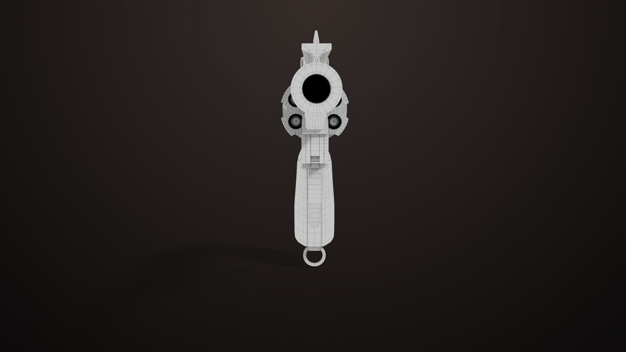 Revolver 02 Generic Silver All PBR Unity UE Textures Low-poly 3D model_24