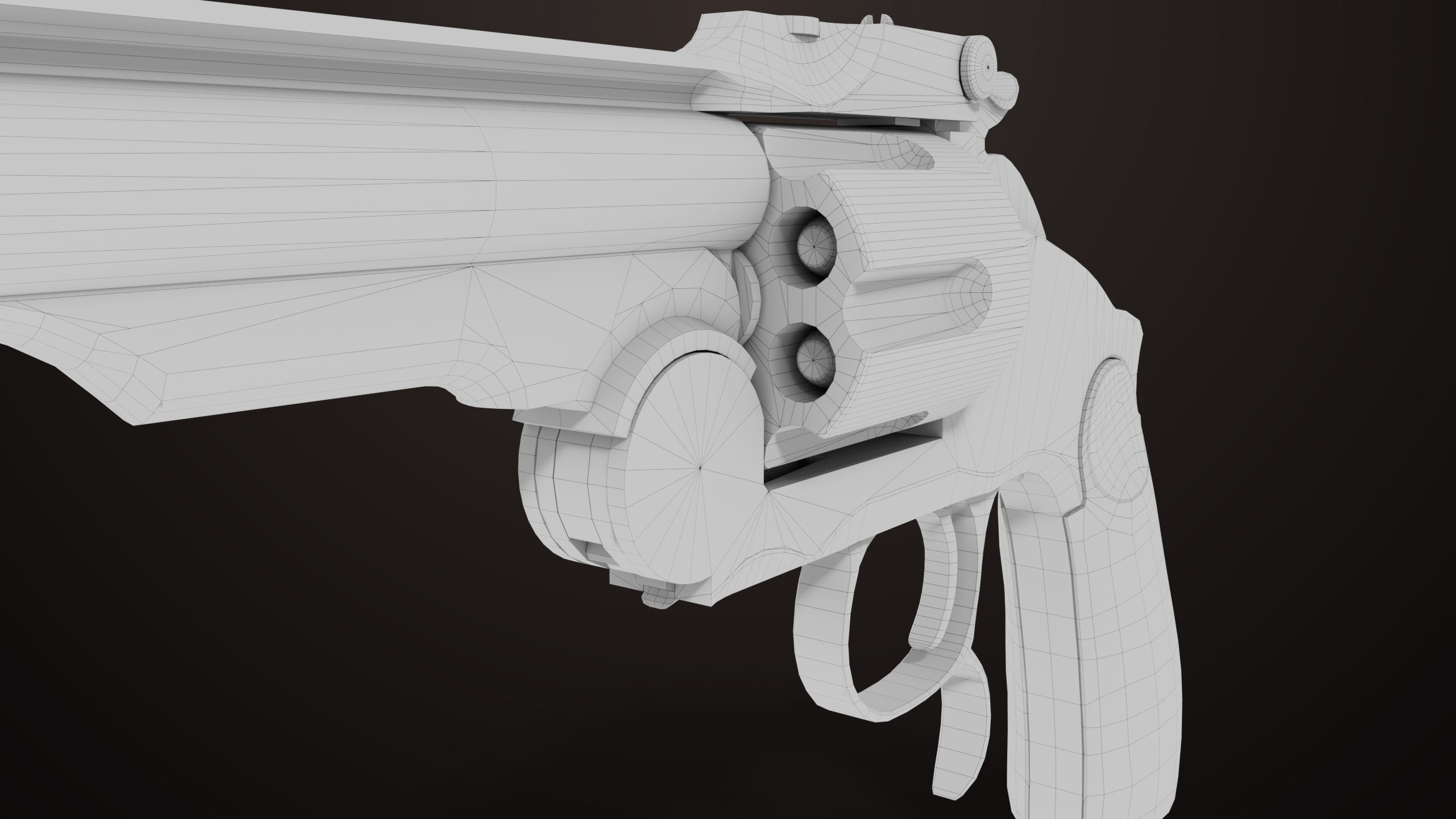 Revolver 02 Generic Silver All PBR Unity UE Textures Low-poly 3D model_31