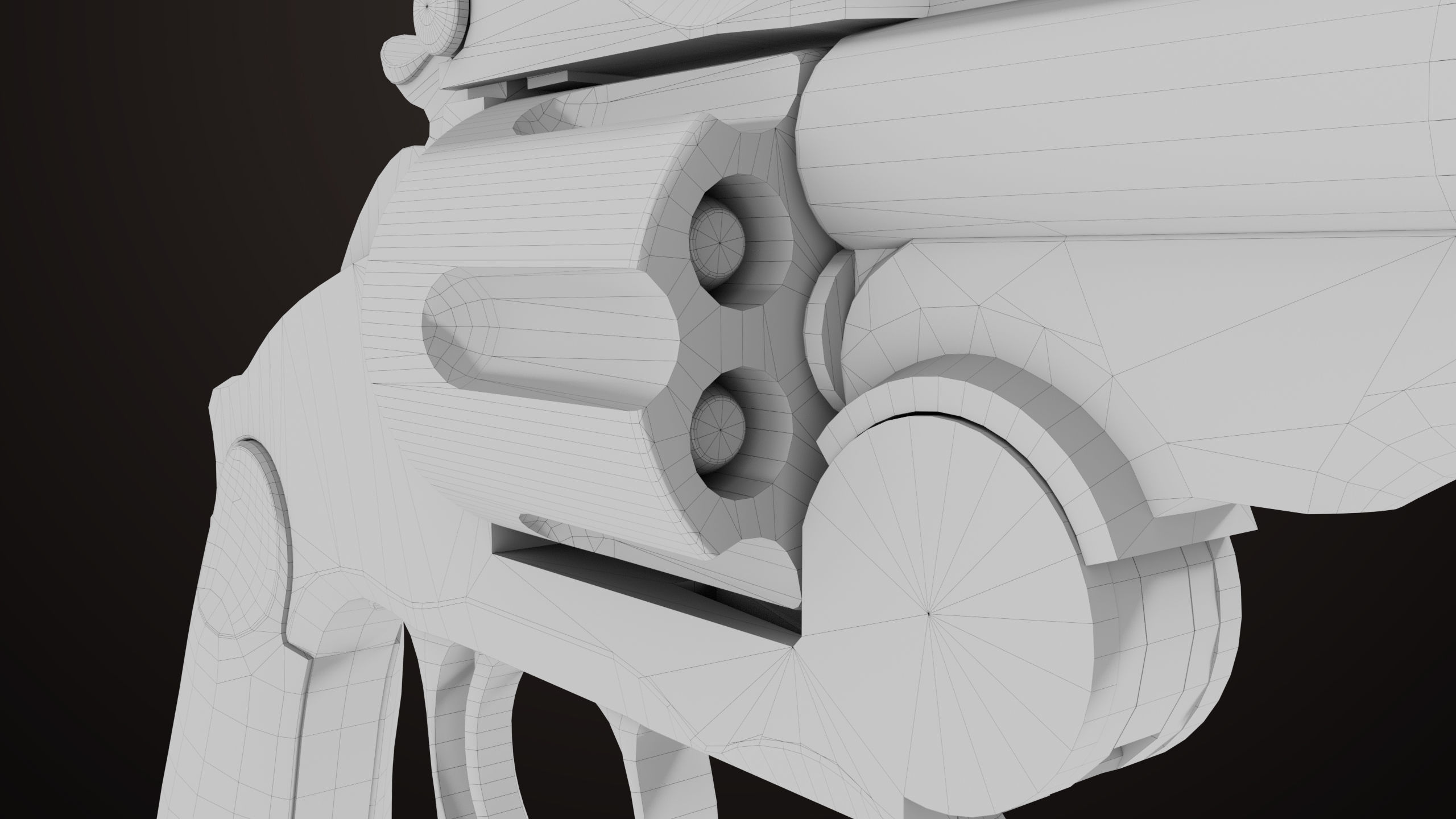 Revolver 02 Generic Silver All PBR Unity UE Textures Low-poly 3D model_34