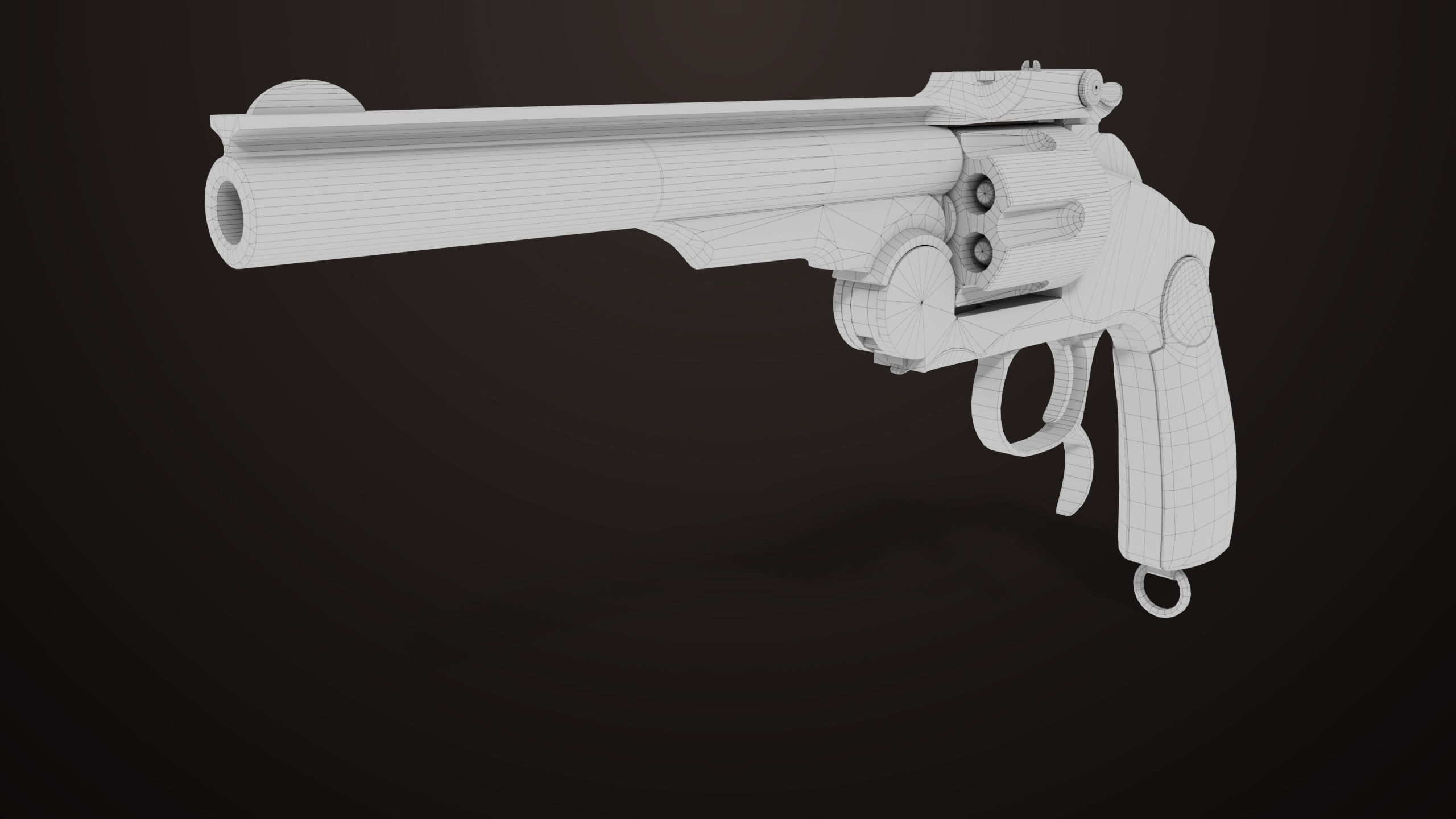 Revolver 02 Generic Silver All PBR Unity UE Textures Low-poly 3D model_23