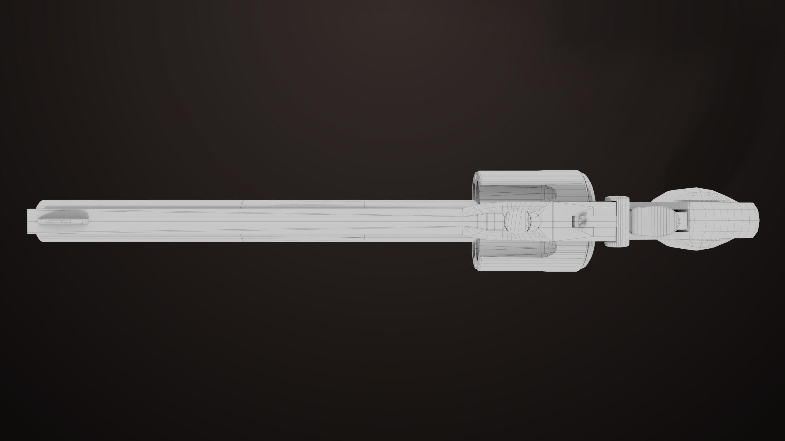 Revolver 02 Generic Silver All PBR Unity UE Textures Low-poly 3D model_35