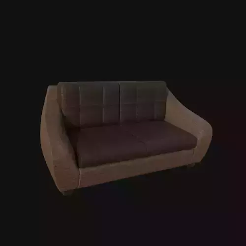 3d drak brown and light vrown two seater sofa