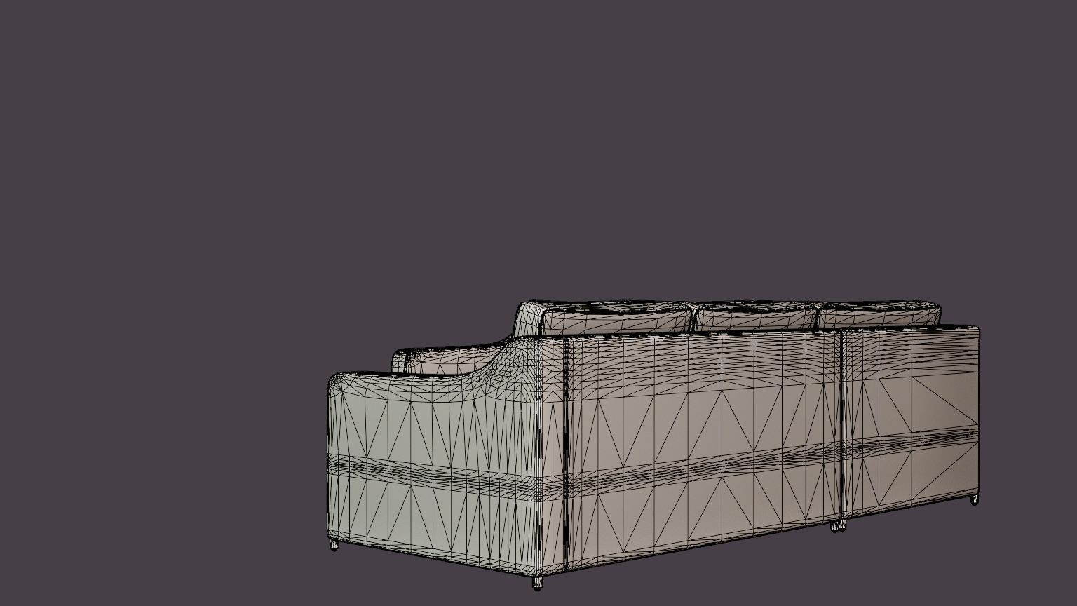 Glendon sofa set Low-poly 3D model_6