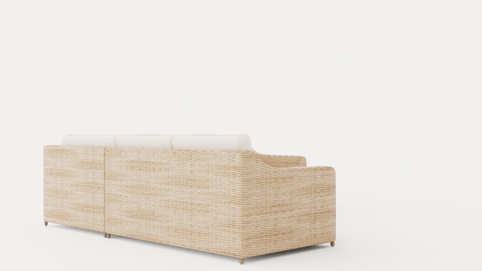 Glendon sofa set Low-poly 3D model_1