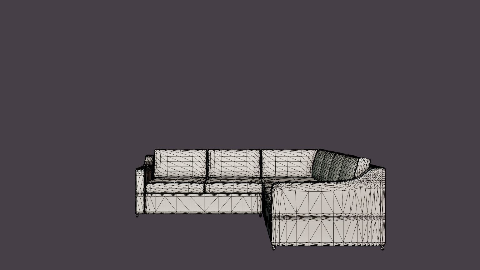 Glendon sofa set Low-poly 3D model_7