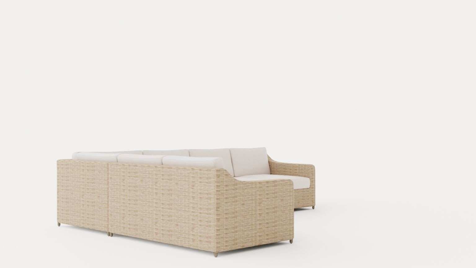 Glendon sofa set Low-poly 3D model_1