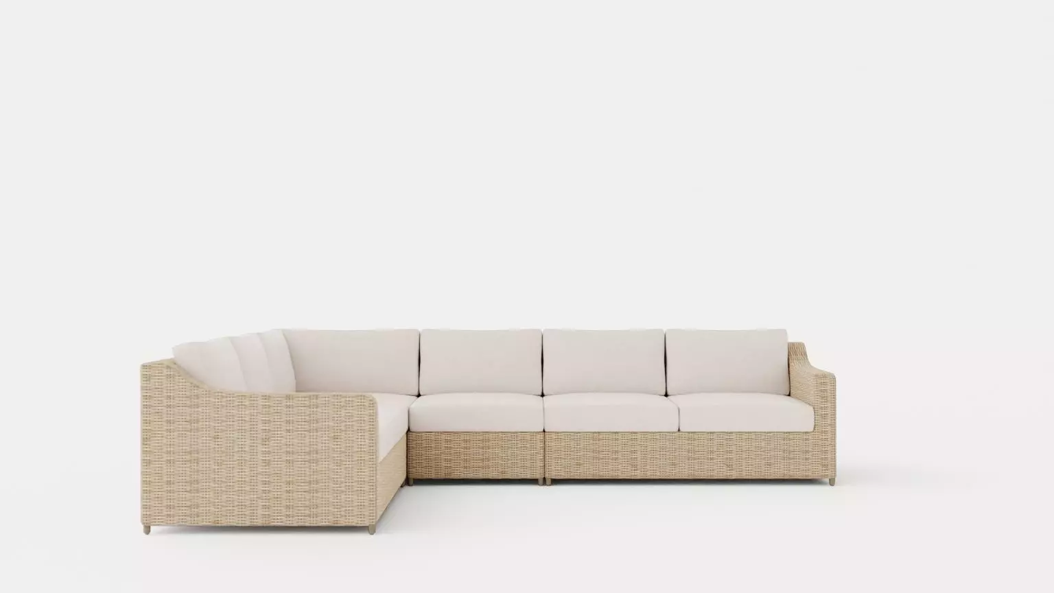 Glendon sofa set Low-poly 3D model_0