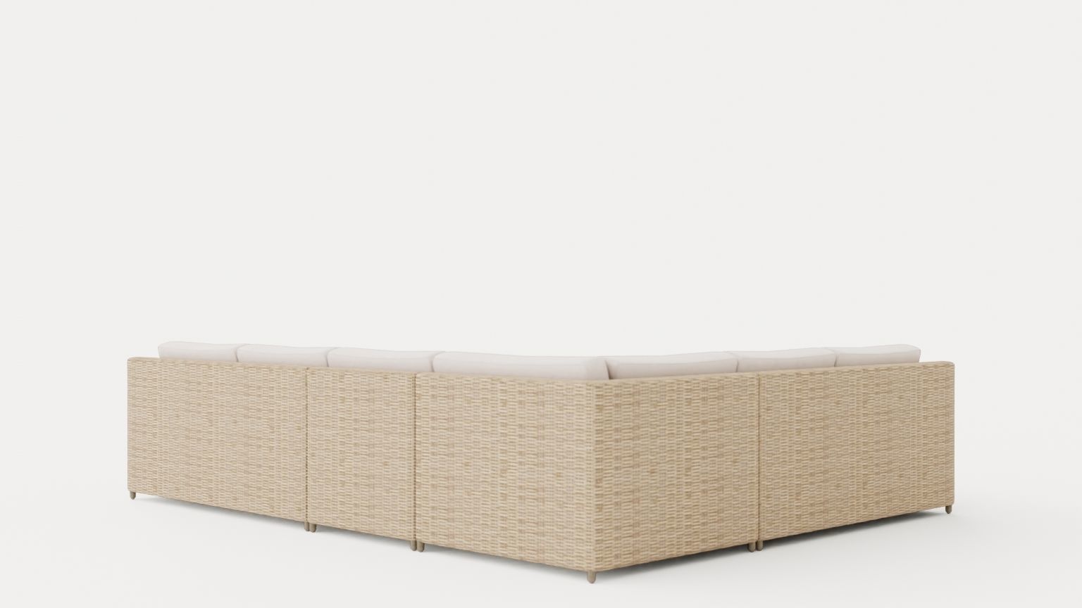 Glendon sofa set Low-poly 3D model_3