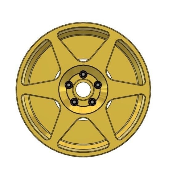 FIFTEEN52 EVO RIMS FOR DIECAST 64 SCALE 3D print model_2