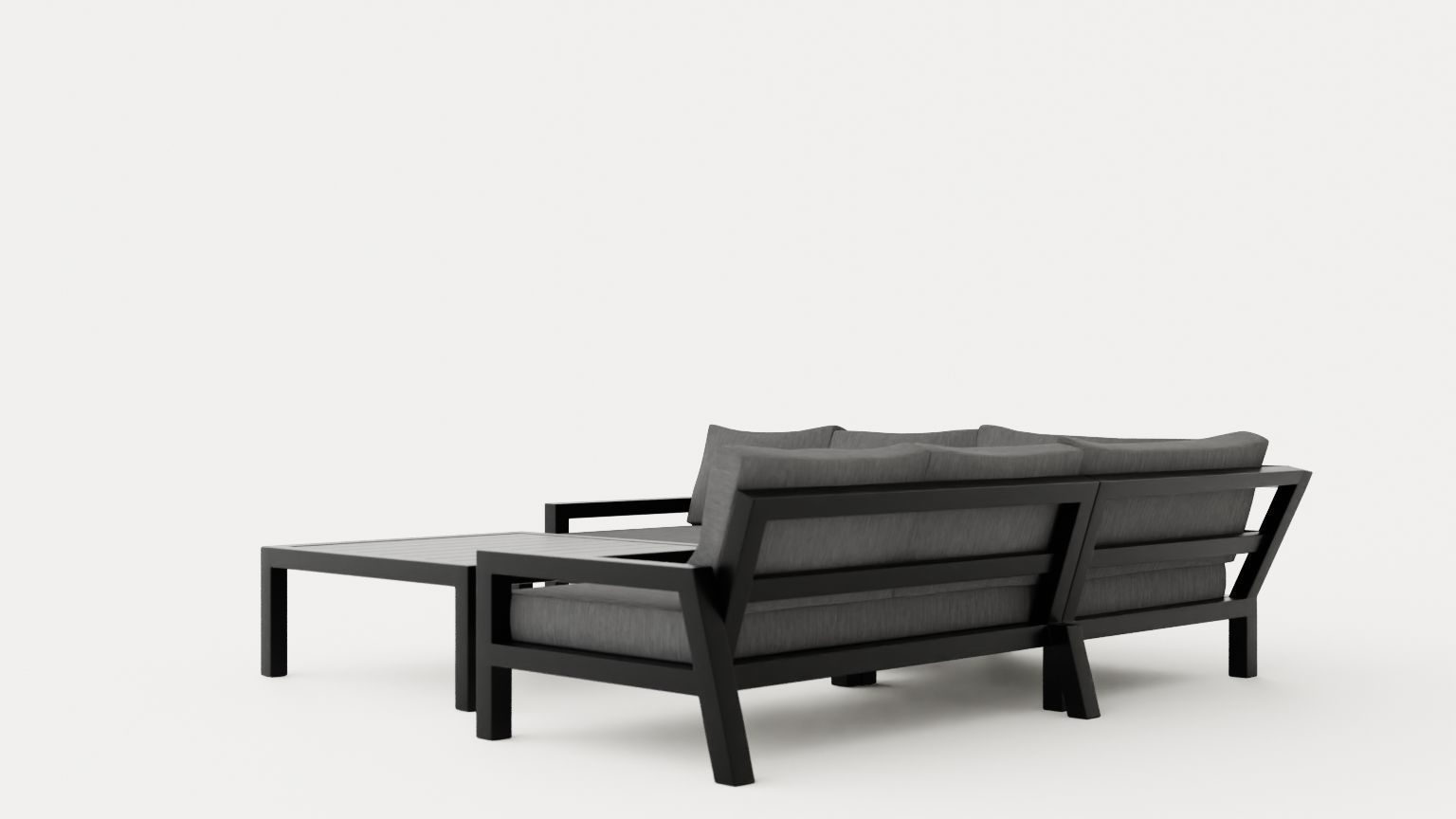 Stettler sofa set Low-poly 3D model_3