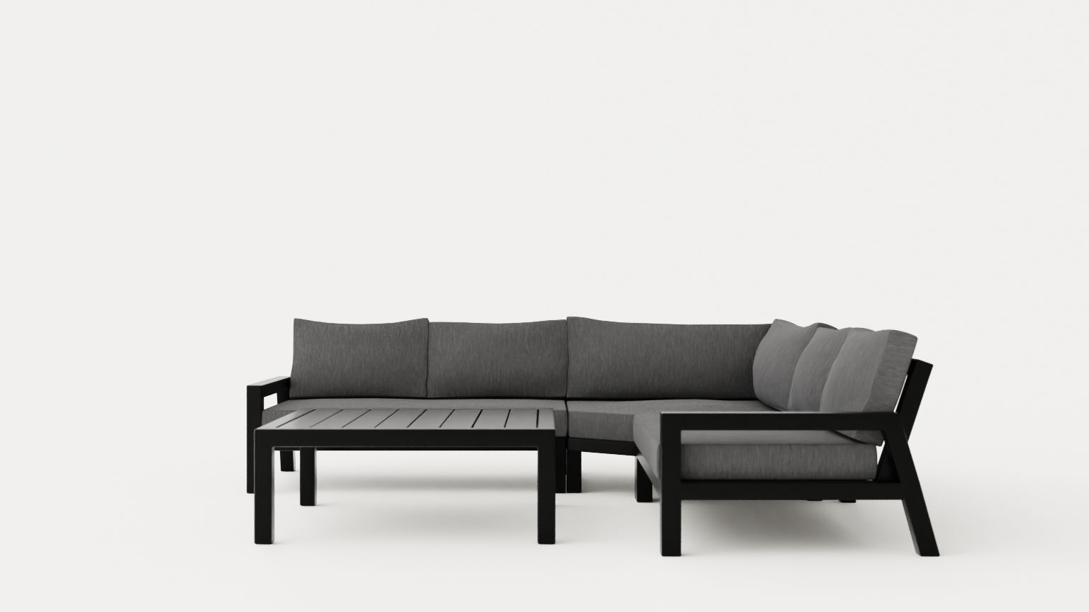 Stettler sofa set Low-poly 3D model_2