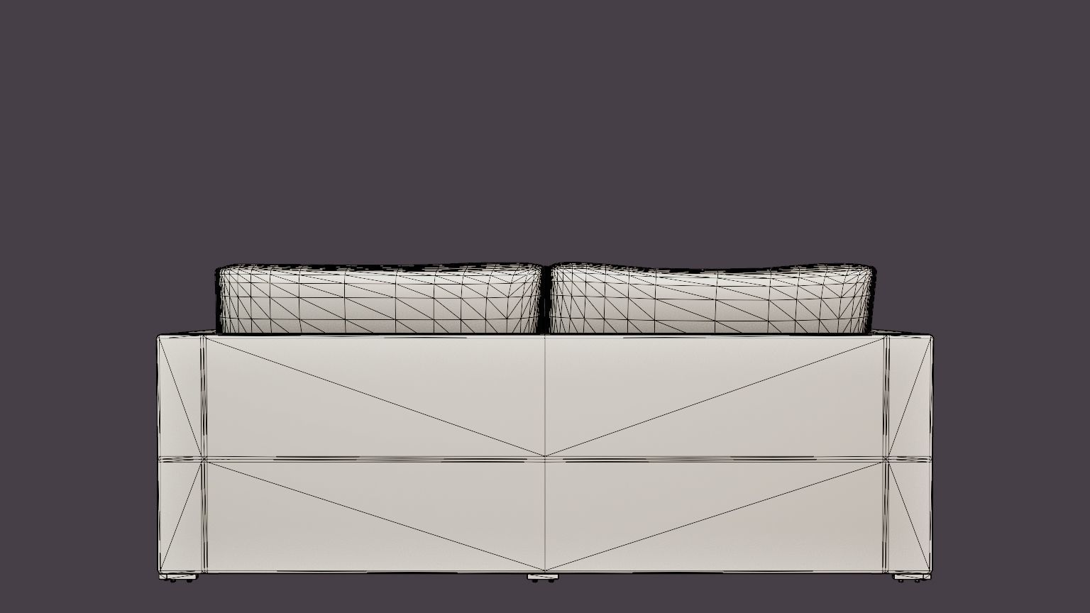 Hosta sofa set Low-poly 3D model_5