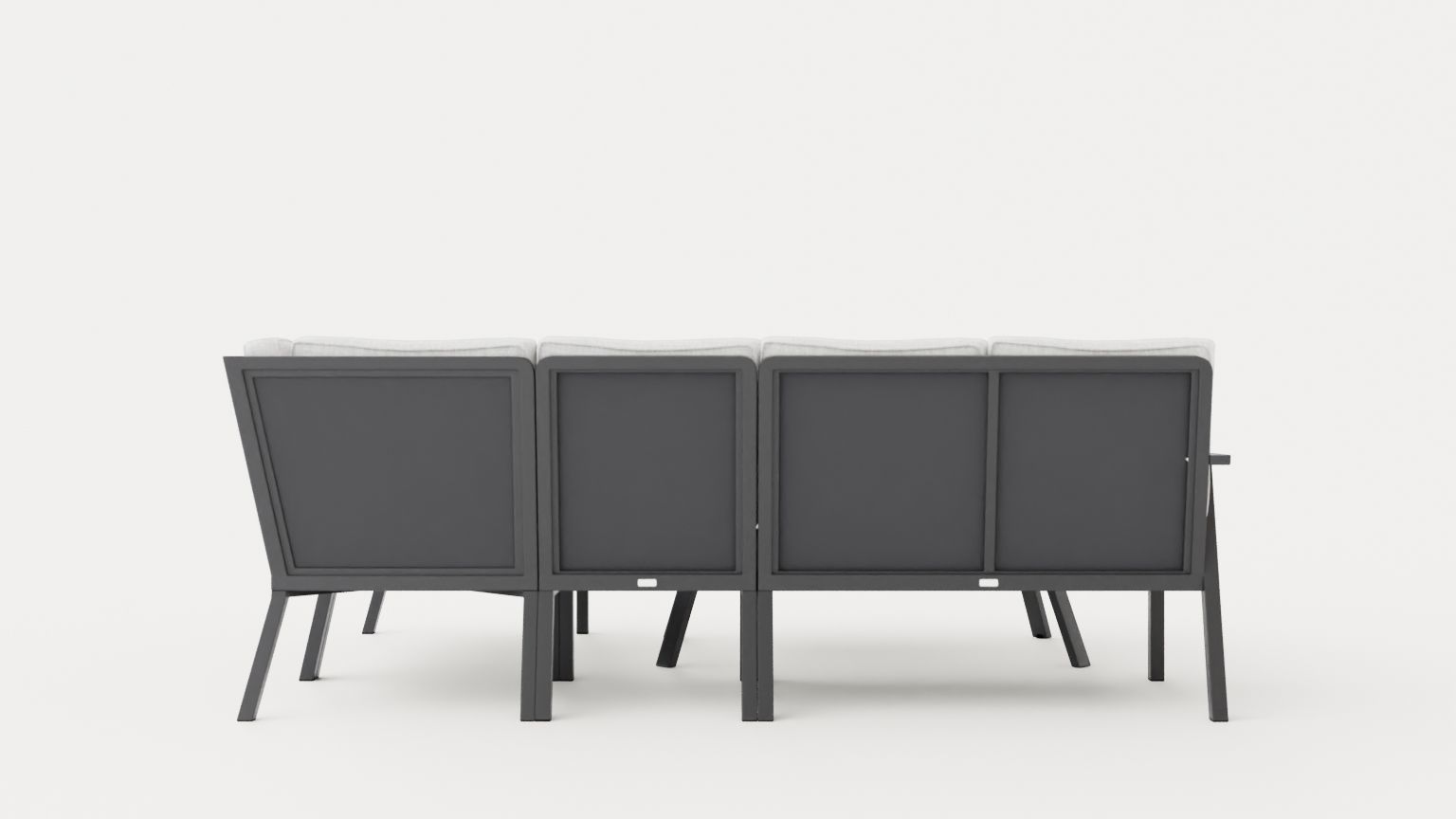 Samvaro sofa set Low-poly 3D model_4