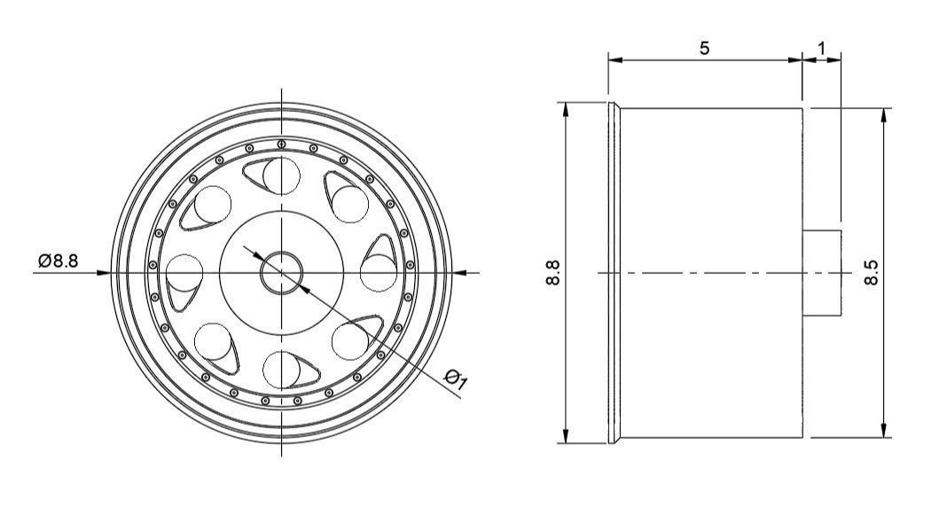 FIFTEEN52 TEARDROP RIMS FOR DIECAST 64 SCALE 3D print model_2