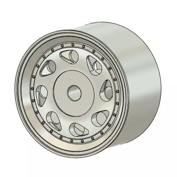 FIFTEEN52 TEARDROP RIMS FOR DIECAST 64 SCALE 3D print model_0