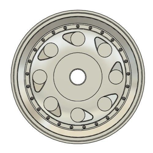 FIFTEEN52 TEARDROP RIMS FOR DIECAST 64 SCALE 3D print model_3