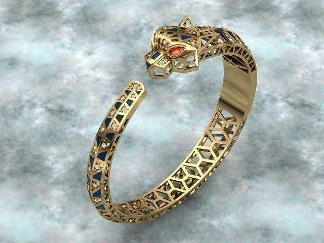 tiger bangle 3D print model