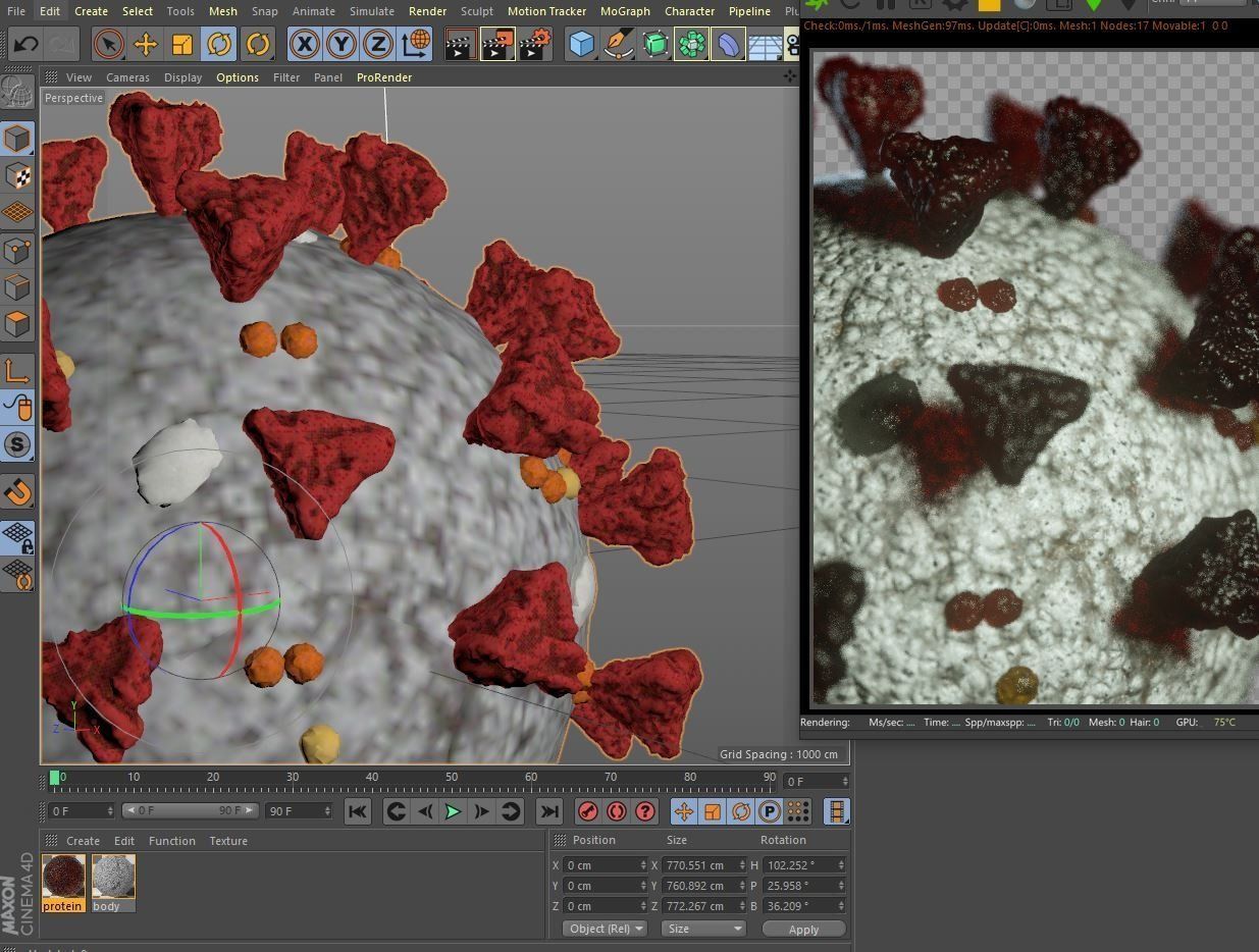3d SARSCoV2 model 3D model_2