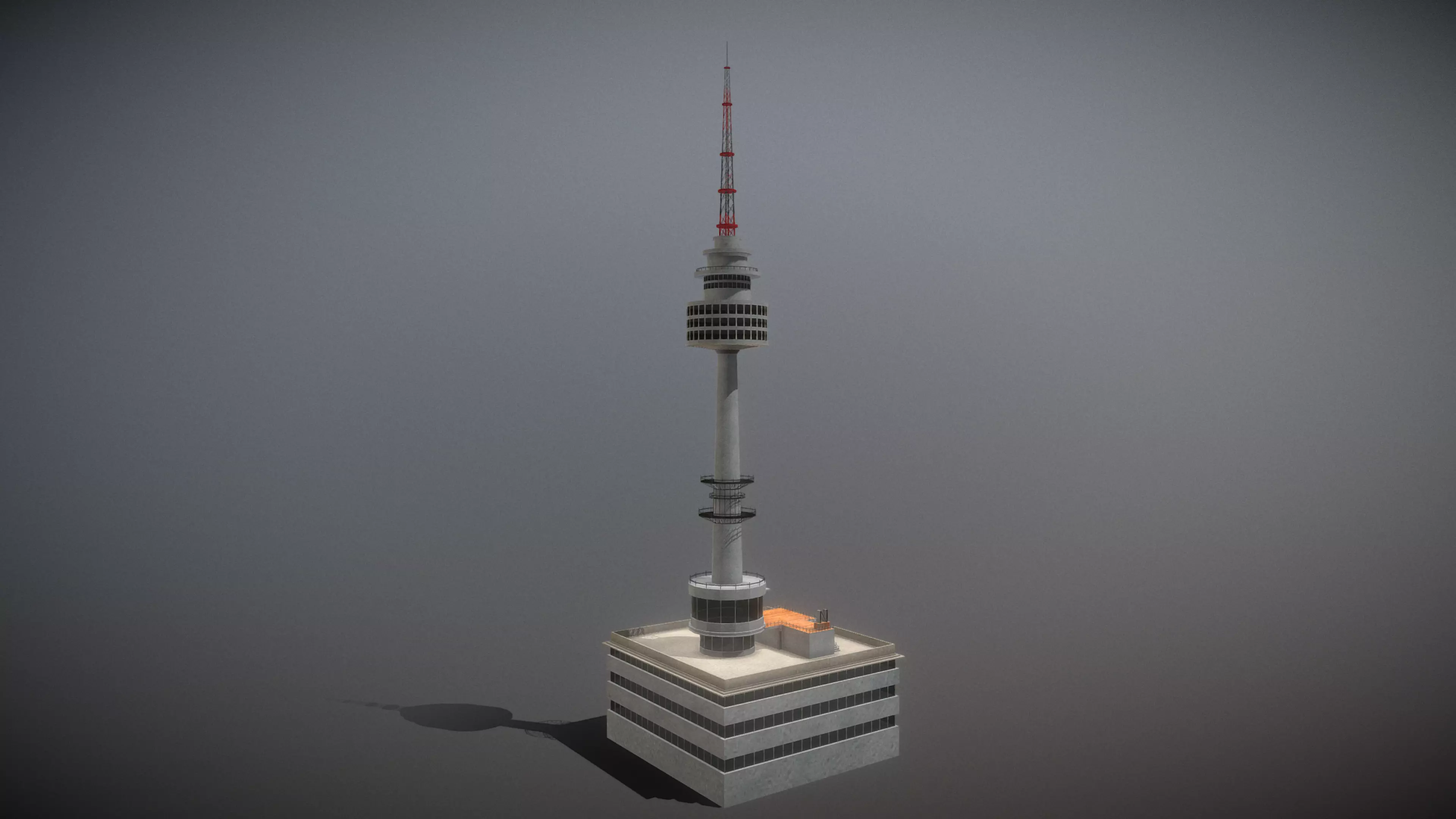 N Seoul Tower Low-poly 3D model_0