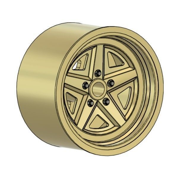 FIFTEEN52 OUTLAW003 RIMS FOR DIECAST 64 SCALE 3D print model_1