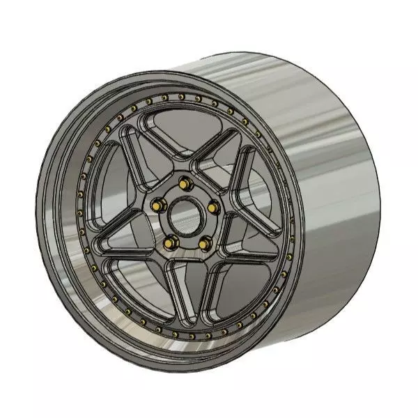 FIFTEEN52 PENTA GT3 RIMS FOR DIECAST 64 SCALE 3D print model_0