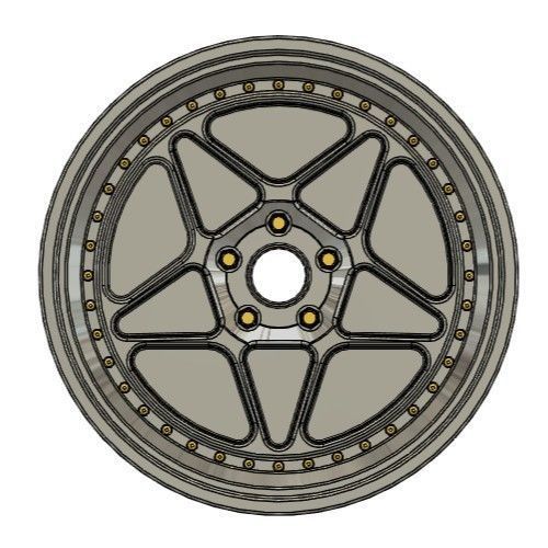 FIFTEEN52 PENTA GT3 RIMS FOR DIECAST 64 SCALE 3D print model_2