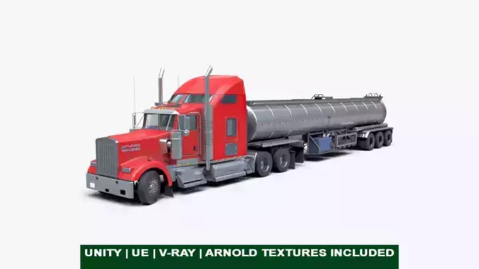 Generic Heavy Truck 02 Food Tank Trailer