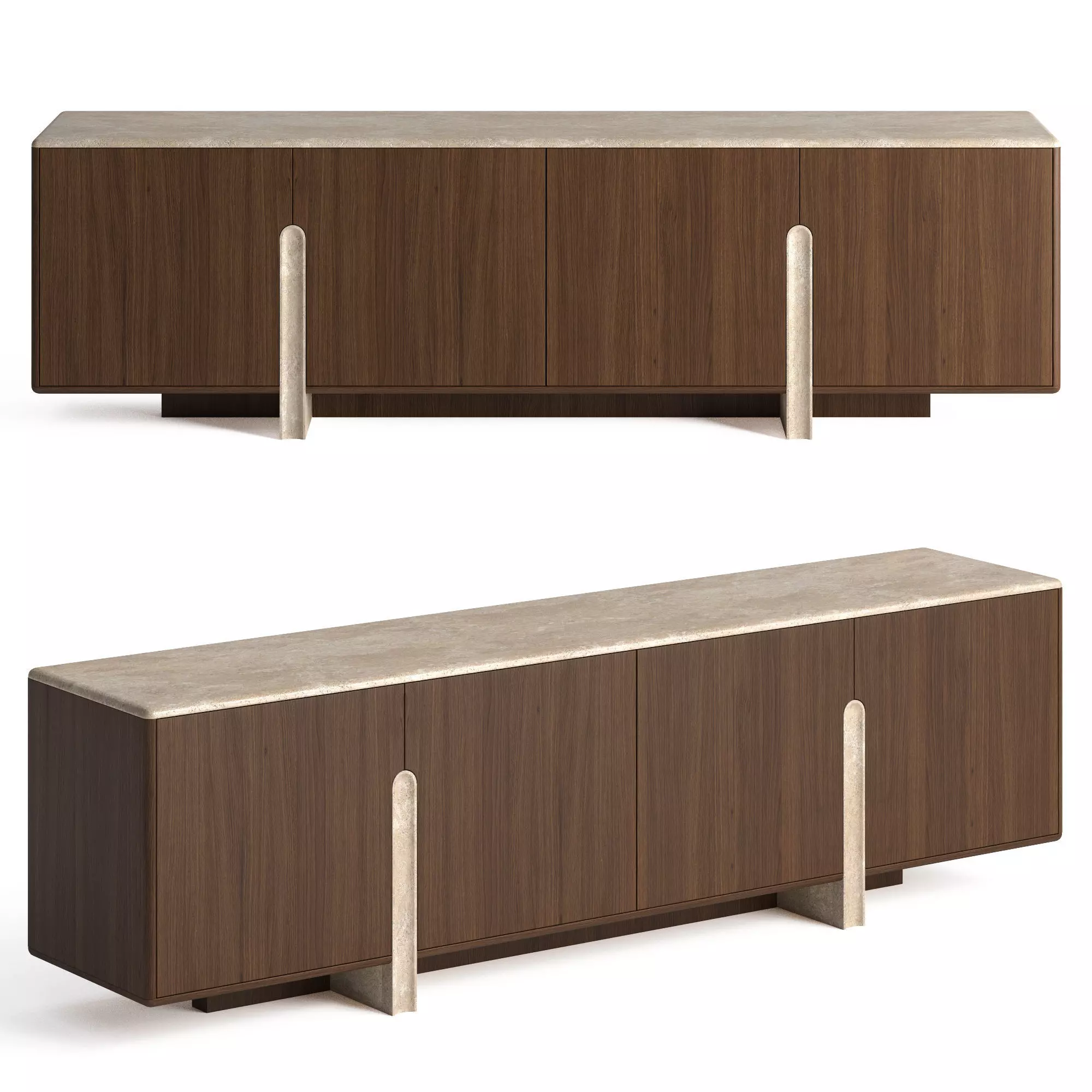 Rochebobois Palatine sideboard 3D model