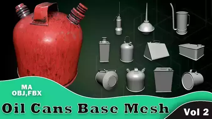20 Oil Cans Base Mesh Vol 2
