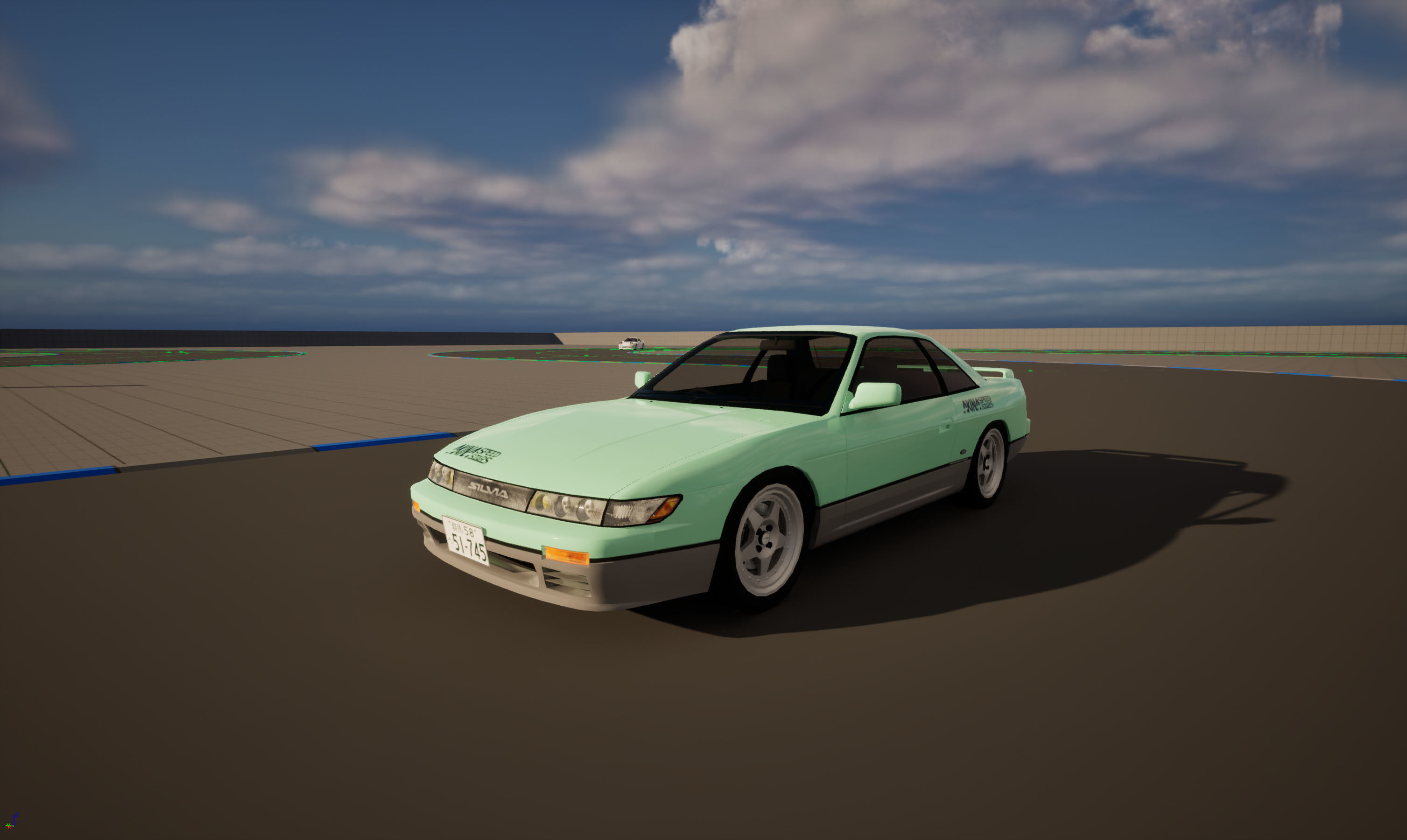 Nissan Silvia S13 Iketani style Low-poly 3D model_20