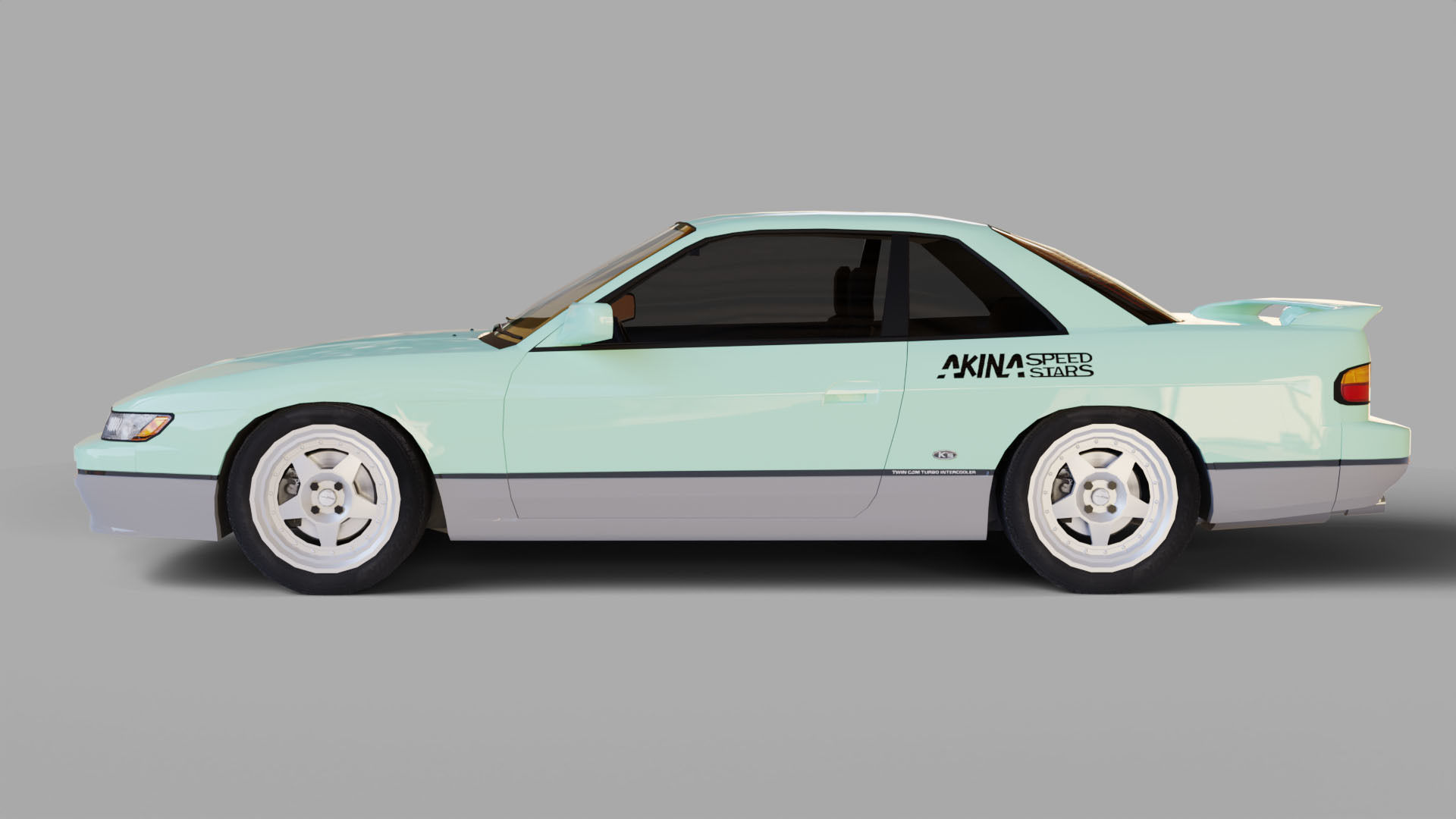 Nissan Silvia S13 Iketani style Low-poly 3D model_6