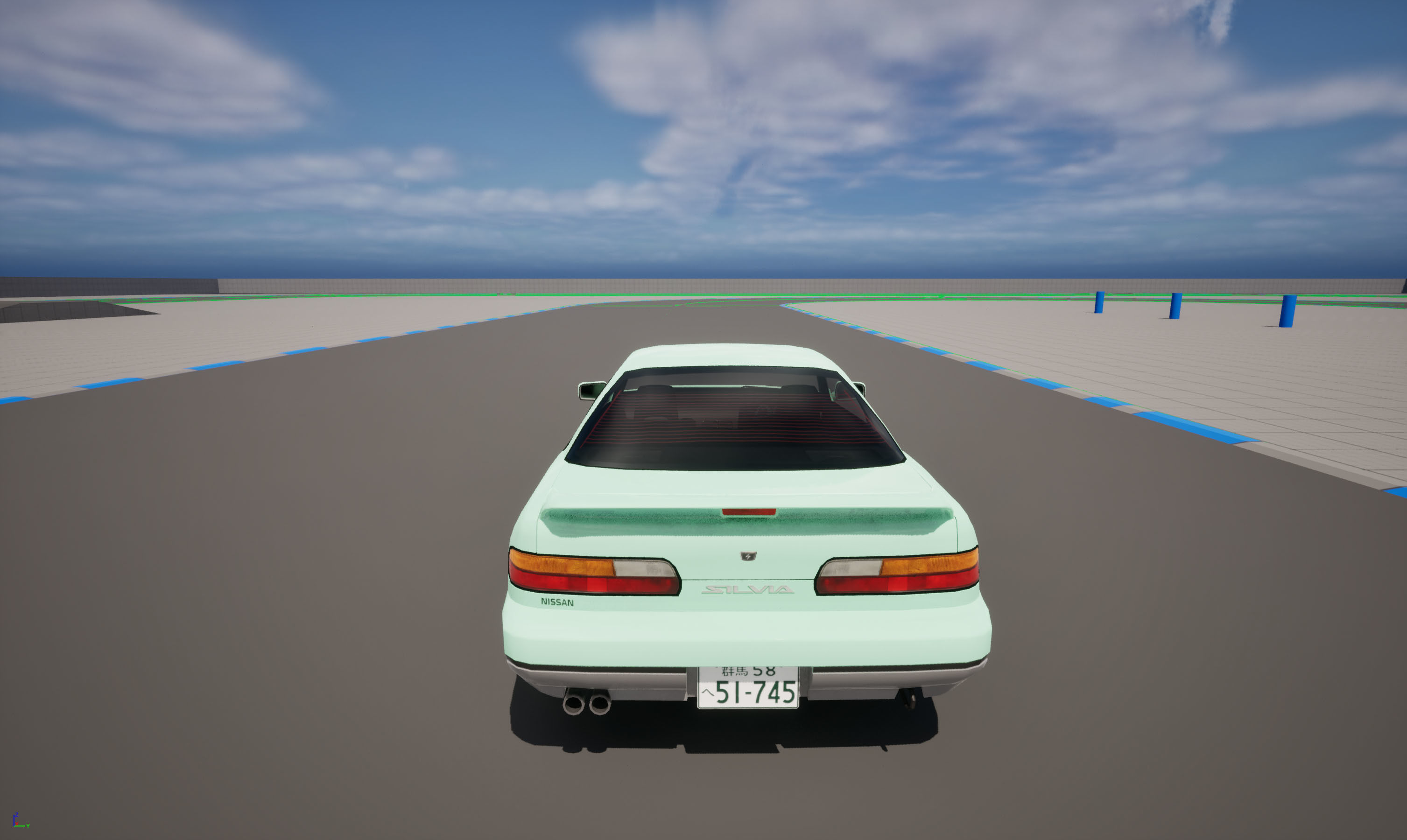 Nissan Silvia S13 Iketani style Low-poly 3D model_21
