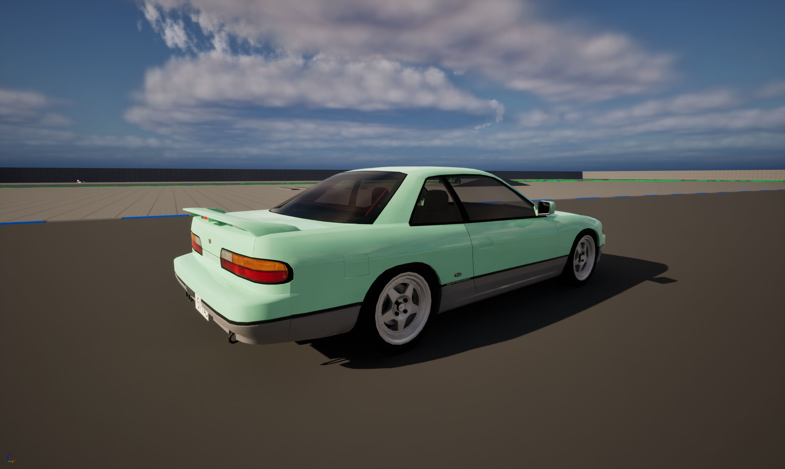 Nissan Silvia S13 Iketani style Low-poly 3D model_18